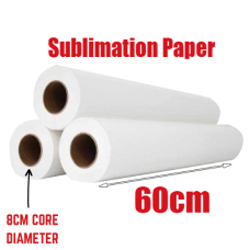 Dye Sublimation Ink Paper Roll 60cm x 100m 100GSM