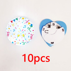 10pcs Acrylic Name Badge Tag with LED light for Sublimation Heat Pressing