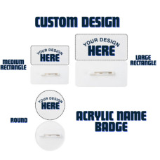 Custom Print Acrylic Name Badge Custom Print Acrylic Name Badge