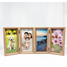 MDF 4-Panels Folding Desktop Photo Screen Frame for Sublimation Printing Heat Pressing