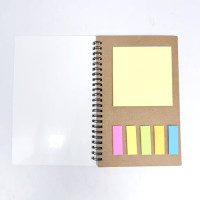 Detachable Notebook with Memo and Bookmark for Sublimation ink Heat Press Printing