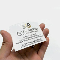 Dye Sublimation High Gloss Composite Waterproof Business Card 50 Pieces