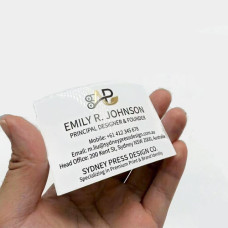 Dye Sublimation High Gloss Composite Waterproof Business Card 50 Pieces