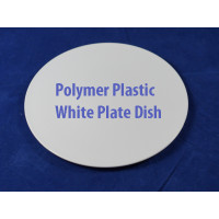Polymer Plastic White Smooth Plate Dish for Heat Press Transfer 20cm - Sublimation ink