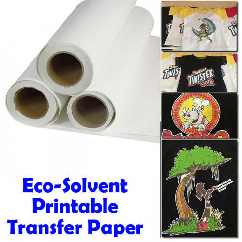 Printable Dark/Light Eco Solvent Heat Transfer Paper for Heat Press - China  Dark Eco-Solvent Heat Transfer Paper, Dark Eco-Solvent Paper
