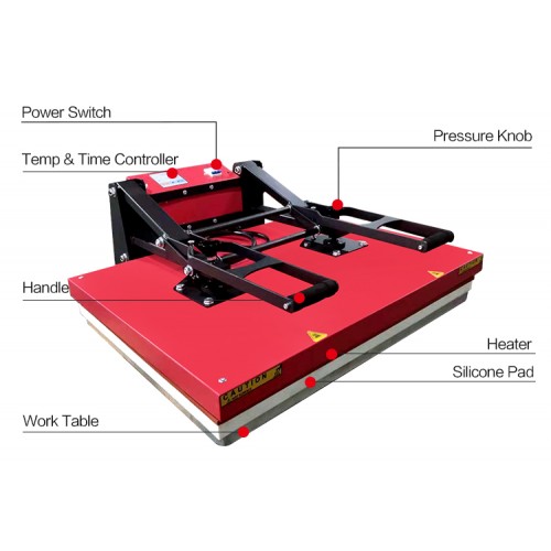 sublimation label printer 80x100 large format heat press machine