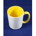 Inner Color & Color Handle Ceramic 15oz Mug with gift box for DYE SUBLIMATION INK