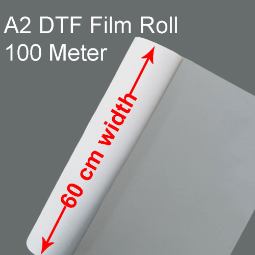DTF Film 13 x 100 Meter Doble sided Matt Roll Hot Peel