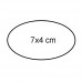 Blank Acrylic Name Tag Sign Badge for Sublimation Heat Transfer Printing