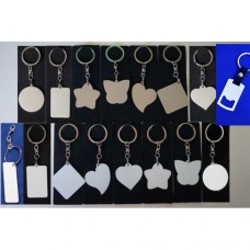 Blank Metal Shape Key Rings Heat Press machine Sublimation ink Printing Supplies