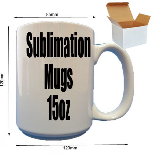 SUBLIMATION INK MUGS 15oz for DYE SUBLIMATION / Discount Supplies