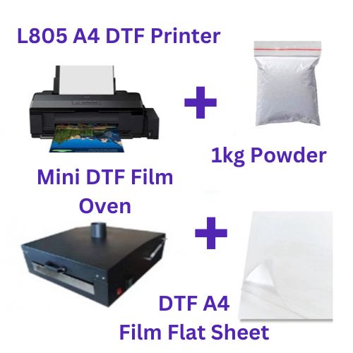 A4 DTF Printer for Epson L805 A4 DTF Printer Bundle with DTF Oven
